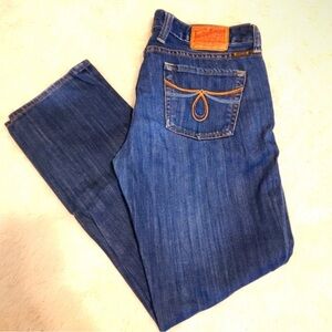 Lucky Brand sz10 Women's Medium Blue Straight Jeans GUC.
